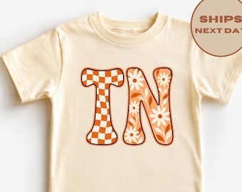Tennessee State Shirt, Retro Tennessee Shirt, TN Football Fan T-Shirt, Game Day Toddler Outfit, Tennessee Trip Tee