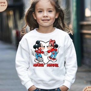Mickey And Minnie Mouse Toddler Sweatshirt, Disney Kids Sweater, Cute Mouse Shirt, Disney Trip Shirt, Disneyland Shirt