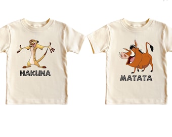 Timon and Puma Shirt, Hakuna Matata T-Shirt, Disney Lion King Shirt, Family  Matching Shirt, Animal Kingdom Shirt
