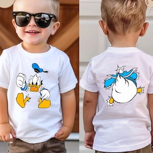 Donald Duck T-Shirt, Disney Duck Shirt, Disney Trip Shirt, Donald Toddler Shirt, Cute Donald Shirt, Disney Two-Sided Shirt