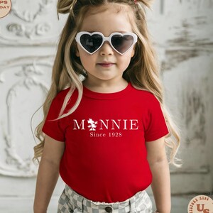 Minnie Since Toddler Shirt, Disney Minnie Shirt, Minnie Mouse Kids Shirt, Disney Girls Trip, Minnie Kids Shirt