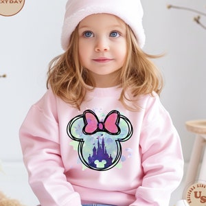 Minnie Castle Toddler Sweatshirt, Magic Castle Kids T-Shirt, Minnie Toddler T-Shirt, Magical Kingdom Shirt, Minnie Mouse Sweater