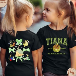 Princess Tiana Shirt, Tiana And Friends Shirt, Disney Princess Tiana Shirt, Tiana And Frog Shirt, Coquette Tiana Shirt, Coquette Bow Shirt
