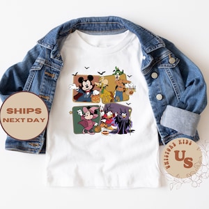 Mickey and Friends Halloween Party Toddler Shirt, Funny Halloween Baby Onesie®, Disney Halloween Party Kids Shirt
