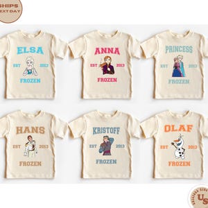 Disney Frozen T-Shirt, Disney Group Shirt, Princess Elsa Shirt, Elsa And Anna Shirt, Olaf Shirt, Hans Shirt, Kristoff Shirt