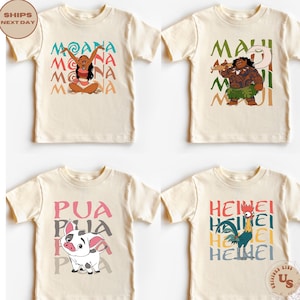 Moana Family T-Shirt, Disney Princess Moana Shirt, Moana And Friends Shirt, Movie Characters Shirt, Princess Moana Shirt