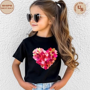Valentines Day Hearts Toddler T-Shirt, Heart Kids Shirt, Valentines Day Toddler Shirt, Heart Toddler Shirt image 4