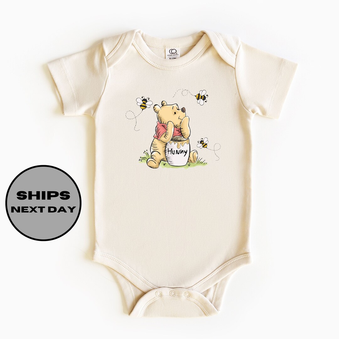 Winnie the Pooh Baby Onesie®, Pooh Bear Toddler Shirt, Natural Onesie ...
