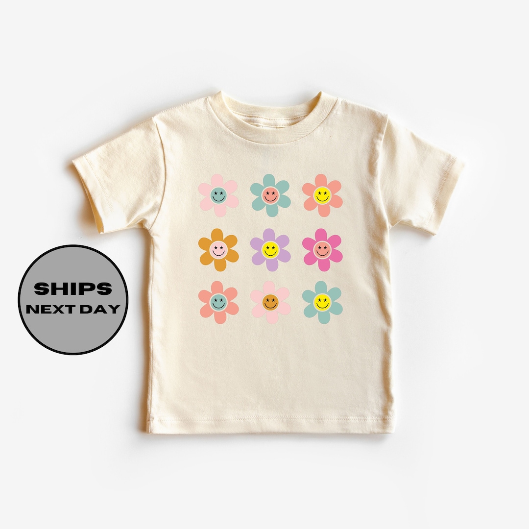 Toddler Personality Colorful Flower Design Shirt