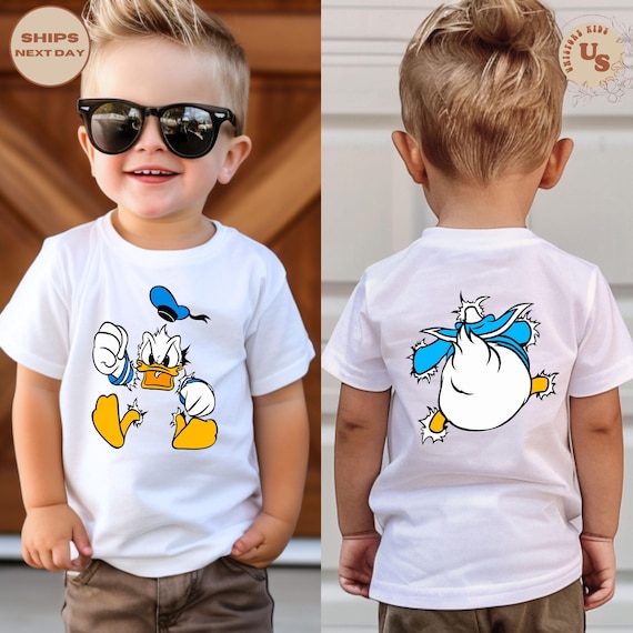 Donald Duck T-Shirt, Disney Duck Shirt, Disney Trip Shirt, Donald Toddler Shirt, Cute Donald Shirt, Disney Two-Sided Shirt