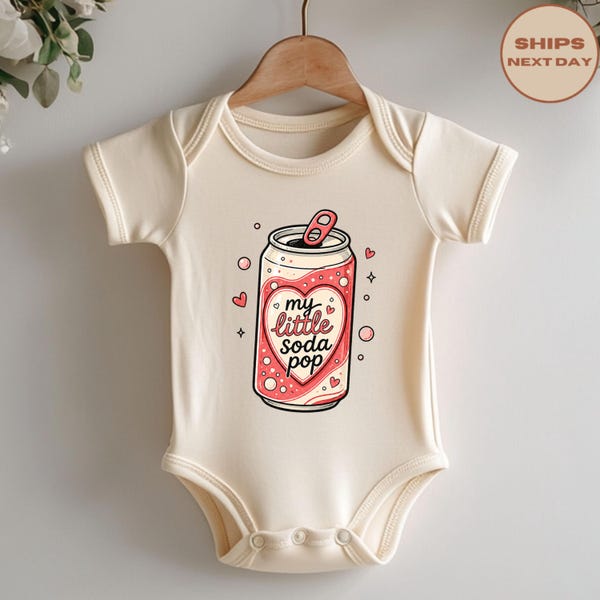 My Little Soda Pop Baby Onesie®, Cute Retro Soda Bodysuit