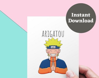 naruto birthday card etsy