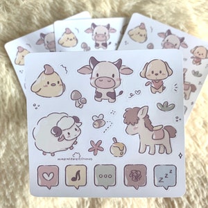 Conjunto de pegatinas de luna de cosecha