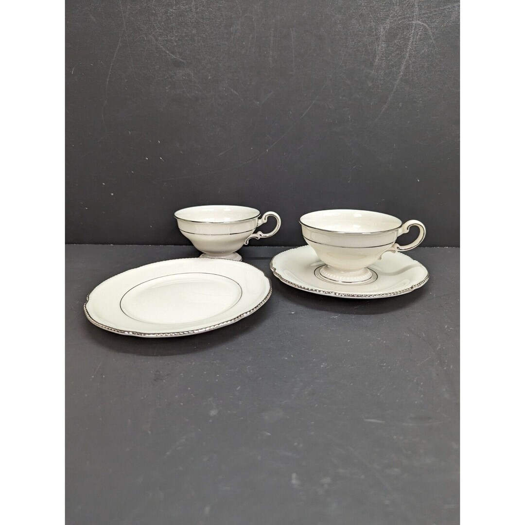 Vintage Castleton China Empire Made in USA 2 Cups 1 Saucer 1 Etsy