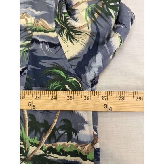 Vintage Utility Mens Rayon Button Up Hawaiian Shi… - image 5