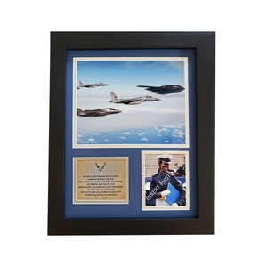 Personalized Air Force Frame 13x16 - USAF Military Gift -Military Mom -Dad -Parents Graduation -Boot camp- Retirement-Promotion -Recognition