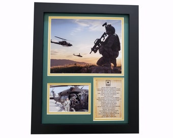 Personalized Army Frame 13x16 - USA Military Gift - Military Mom-Dad - Parents Graduation - Boot camp - Retirement - Ceremony - Recognition