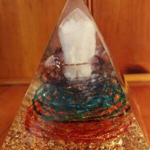 Orgonite chakra pyramid