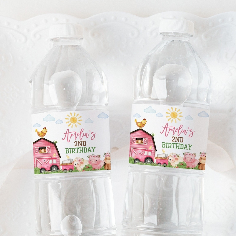 Farm 2nd Birthday Sticker - Etsy