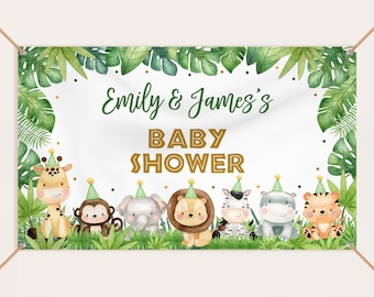 Ensemble De Bannières D'anniversaire Safari - Décorations D'anniversaire Safari, Décorations De Fête Dans La Jungle, Un Anniversaire Sauvage, Fête De Zoo, Décoration Murale - France