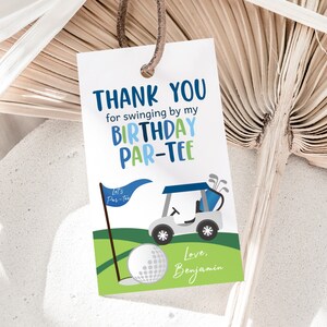 Tags golf verjaardagsbedankje golfen babyshower bedankkaartjes hole-in-one verjaardagsfeestje decor Let's par-Tee cadeaukaartjes afdrukbaar BS46B BT24B
