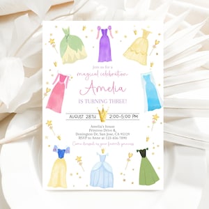 princess party invitation wording dress up 30 Princess Party Invitation Wording  Example Document Template