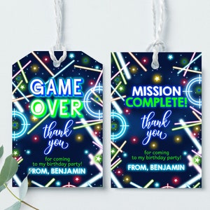 Glow Party Favor Bags Pack of 12, Glow in the Dark Gift Bags for Neon Party  Themed, Let's Glow Birthday Treat Bags 
