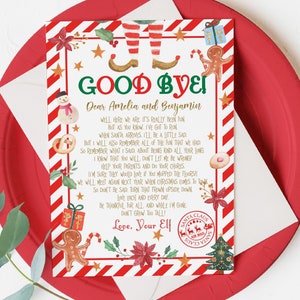 Goodbye Elf Letter From Elf Departure Farewell Letter From the - Etsy