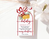 Holiday Simmer Pot Tag, Christmas Stovetop Potpourri Tags, Winter Hostess Gift Tag, Teacher, Client, Neighbor, Coworker Xmas Printable HL66R
