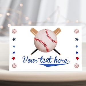 Baseball Baby Shower Food Namioty Softball Urodziny Jedzenie Etykiety Sportowe Imprezy Dekoracje All Star Rookie of the Year Wydrukowana Karta Miejsca BS45 BT68