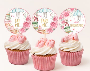 5 Toppers Gâteau En Forme De Sucette Tourbillon - Déco Baby Shower, Anniversaire - Rose - 4