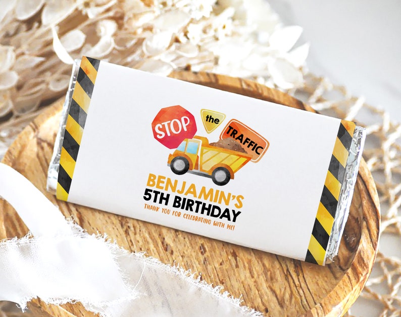 Yellow Cholate Rapper Construction Chocolate Wrapper Under Construction Candy Bar Labels ...