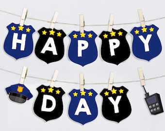 Wonmelody Politie Verjaardagsfeestje Decoraties Achtergrond Politie Thema Gelukkige Verjaardag Achtergrond Toekomstige Politie Achtergrond Banner Politieagent Feestbenodigdheden Politieagent
