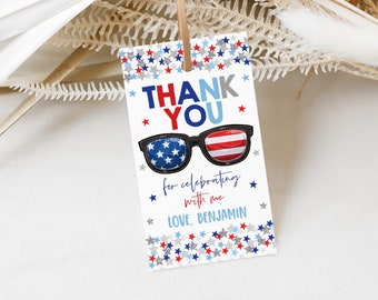 4.Juli Mitbringsel 4.Juli Mitbringsel 4.Juli Mitbringsel 4.Juli Mitbringsel 4.Juli Mitgebsel Geschenkanhänger Tag der Unabhängigkeit Geburtstag Party Favors Rot Weiß Danke zum Ausdrucken HL29