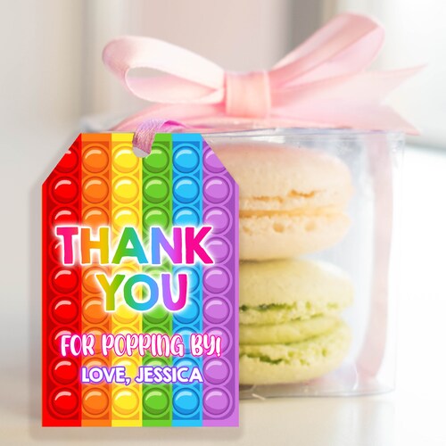 Pop It Chip Bag Birthday Party Favor Fidget Toy Snack Wrapper Etsy