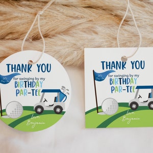 Tags golf verjaardagsbedankje golfen babyshower bedankkaartjes hole-in-one verjaardagsfeestje decor Let's par-Tee cadeaukaartjes afdrukbaar BS46B BT24B