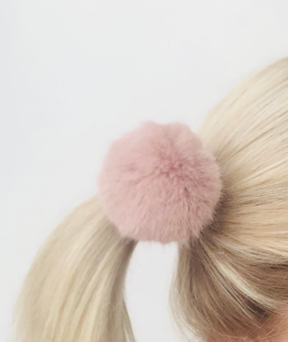 Pack of 2 Large fluffy PomPom hair band Etsy