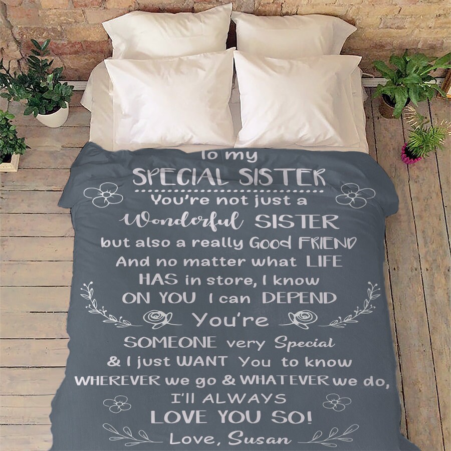 Blanket For Sister Day I Will Always Love You Fleece Blanket Etsy