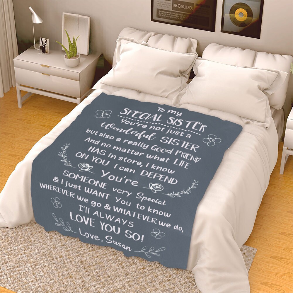 Blanket For Sister Day I Will Always Love You Fleece Blanket Etsy