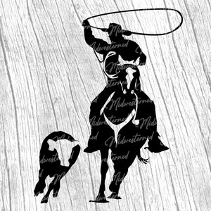 Man Roping SVG - Horse svg - Cowboy svg - Roping Horse png - Rodeo clip art - Team Roper SVG