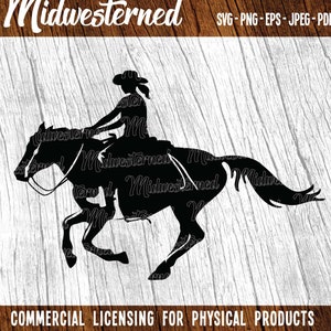 Laufendes Pferd SVG - Pferd svg - Frau auf Pferd png
