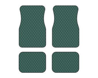 Art Deco Modern Vector Pattern Car Mats (Set of 4) - Elegance & Endurance