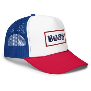 Boss - Premium Foam Trucker Cap | Trucker Mütze Herren | Trucker Mütze für Damen | Trucker Mütze Streetwear | Trucker Mütze mit Netzstoff