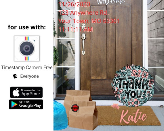 Personalized Doordash Thank You Digital Download (Instant Download) 