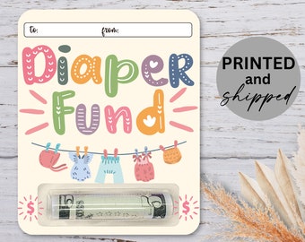 Baby Shower Money Card for Girl, Cash Gift for Baby Shower, Diaper Fund, Gift for New Mom, Diaper Party Gift for New Dad, Baby Shower Gift