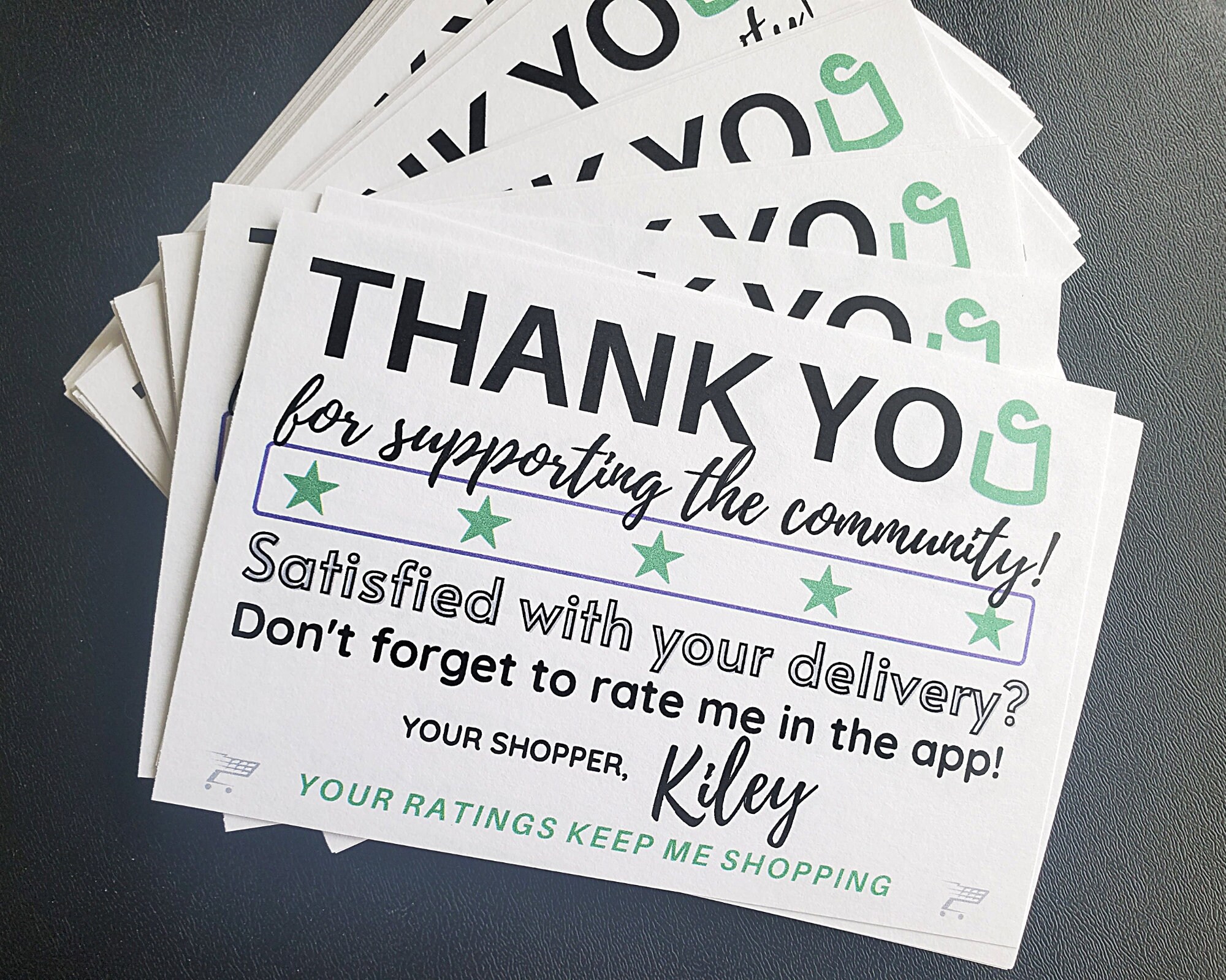 Shipt Personalized Thank You Cards 50/100count 6 x Etsy