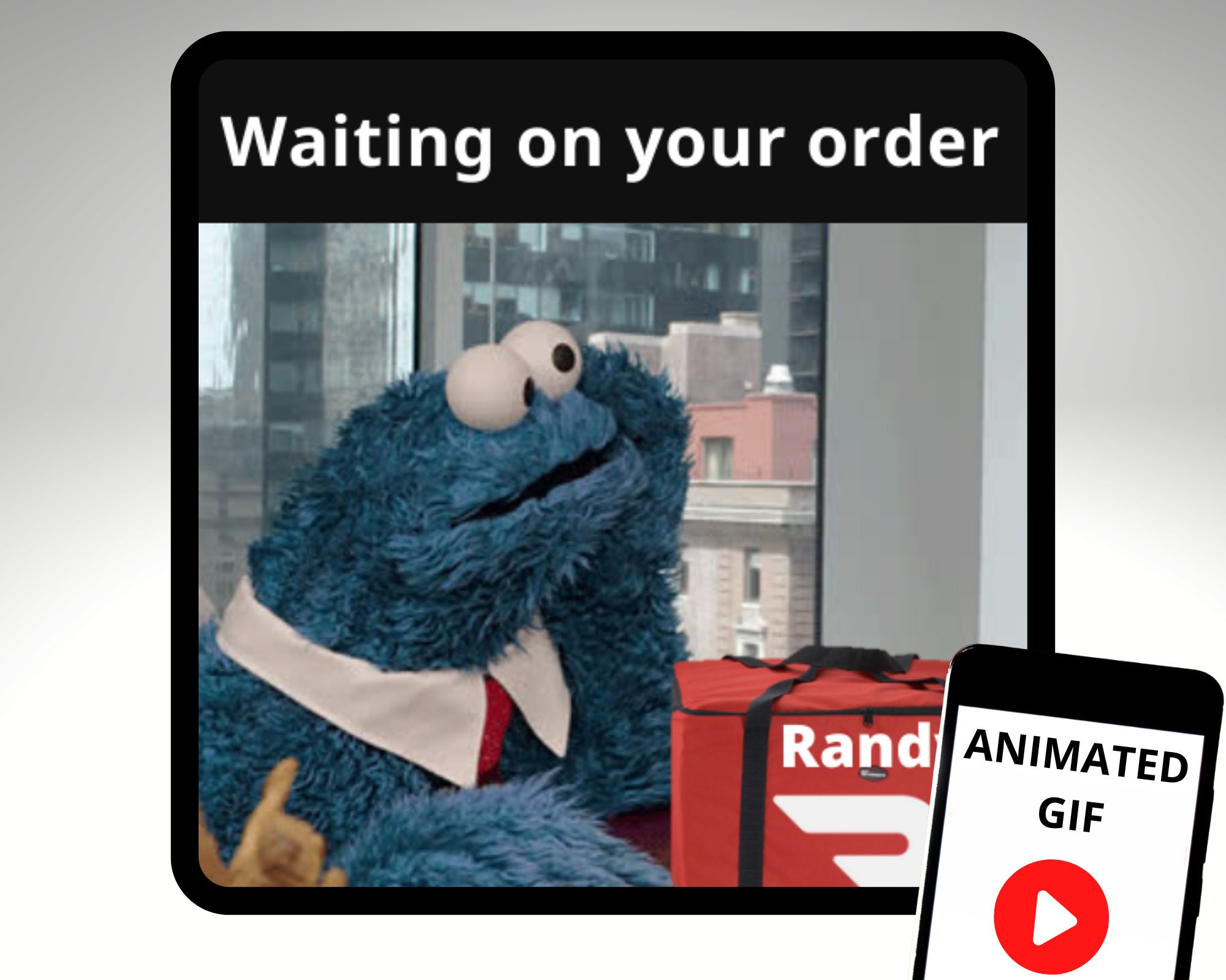 Personalized Dasher Animated Waiting on Your Order Text - Etsy Personalized Dasher Animated Waiting on Your Order Text - Etsy