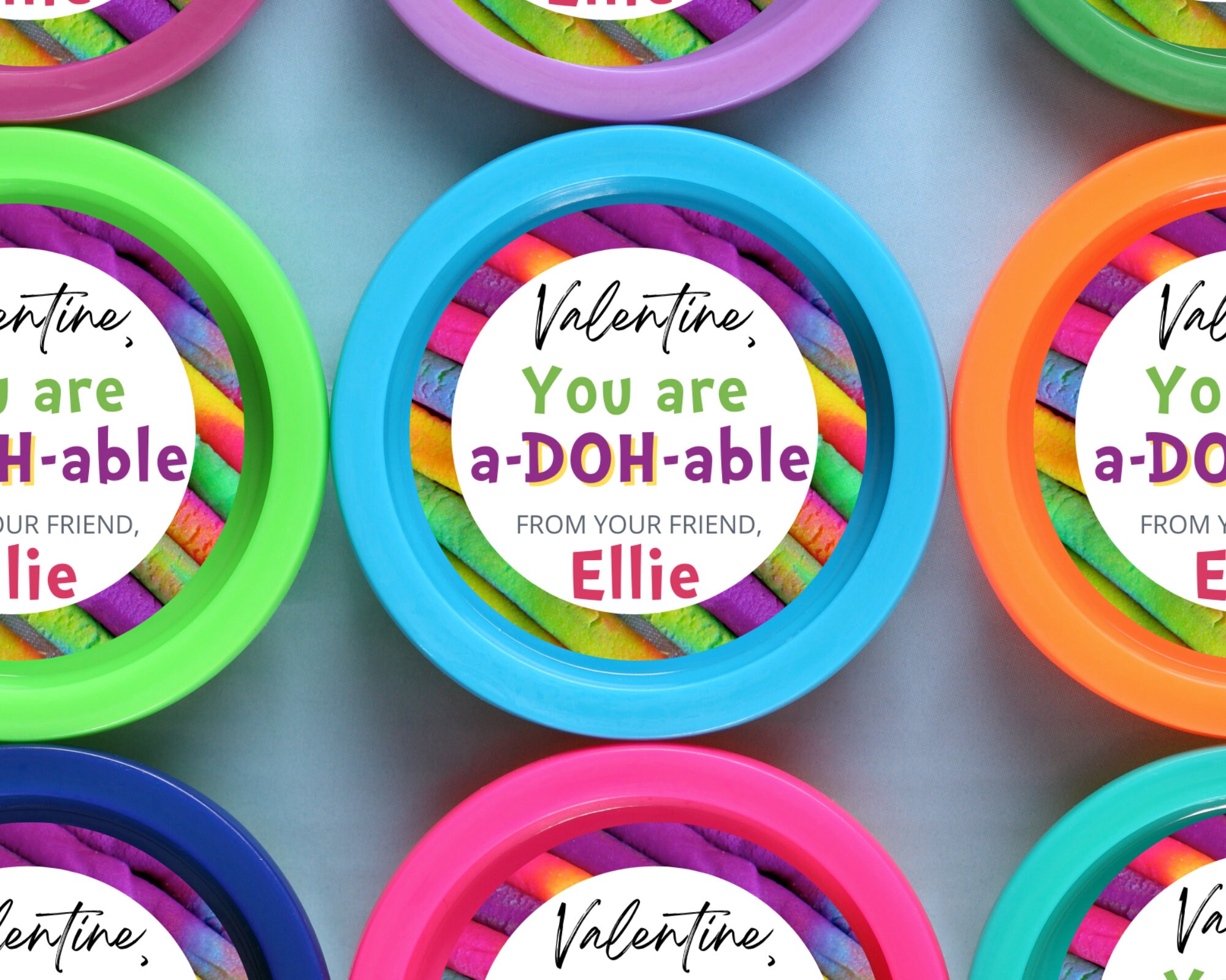 Play-Doh Valentine Free Printable - Grace and Good Eats