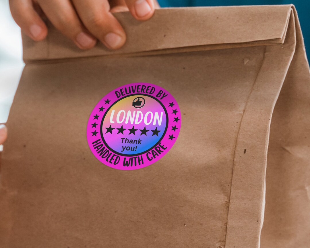 Doordash Stickers, Uber Eats Labels, Custom Thank You Stickers