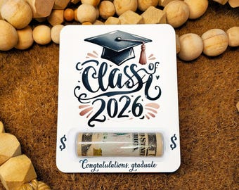 Graduation Money Card, Cash Gift for High School College Grad, Class of 2026 Gift, Senior Graduation Gift, Grad Party Gift for Her Him